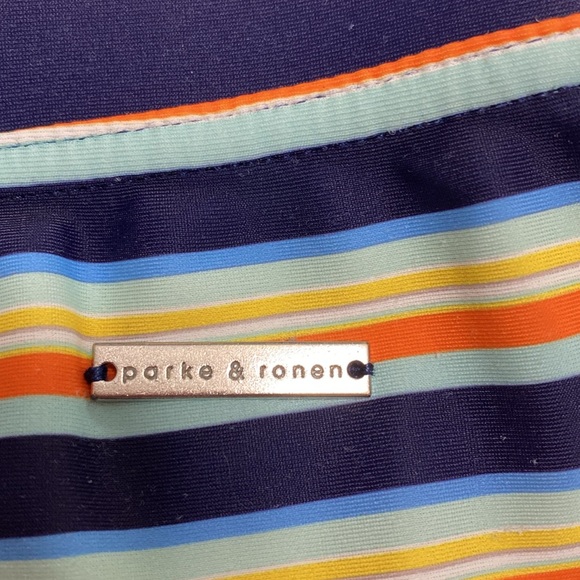 Parks & Ronen men’s stripe swim suit size M - Picture 2 of 8